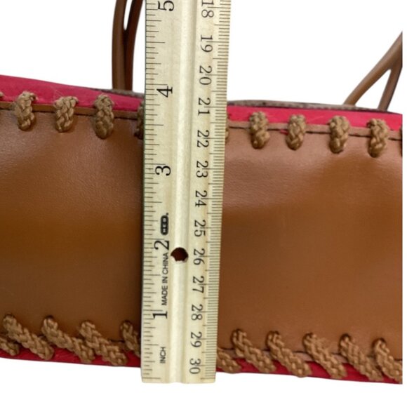 Disney Winnie‎ The Pooh Red Purse With Braided Trim & Snap Closure - Picture 4 of 7